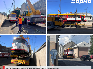 Příběh jako z filmové povídky: tramvaj z Olomouce putovala do Poděbrad, čeká ji proměna