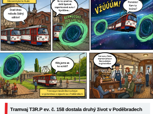 Příběh jako z filmové povídky: tramvaj z Olomouce putovala do Poděbrad, čeká ji proměna