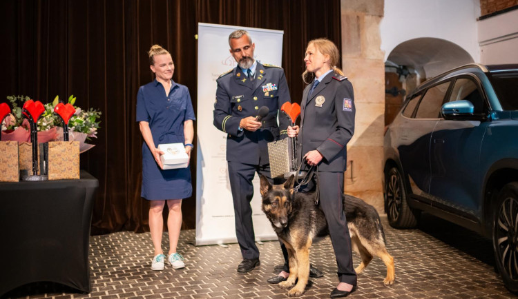 Je to oficiální: má Statečné psí srdce. Psí policejní hrdina z Liberce zabodoval v celostátní anketě