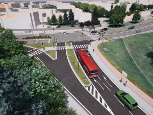 VIDEO: Konec přebíhání čtyřpruhu. V Olomouci začne přestavba rizikové křižovatky