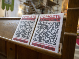 Strop chrámu ve Staré Vodě u Libavé na Olomoucku je v kritickém stavu