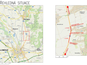 Silnice mezi Olomoucí a Šternberkem se na dva dny zavře. Na objížďky musí i kamiony