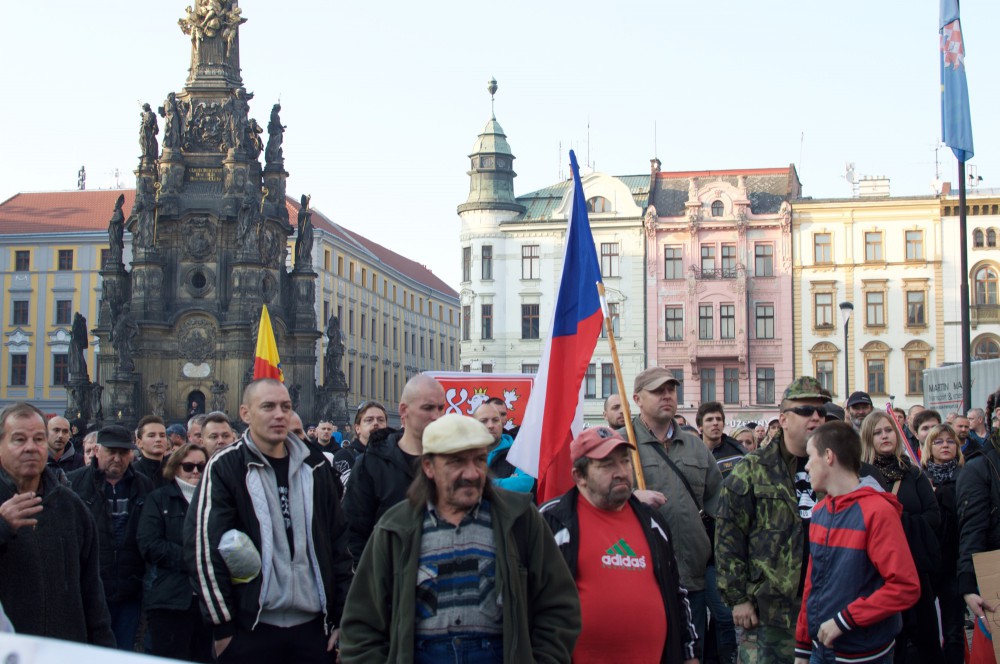 Demonstrace na Horním náměstí