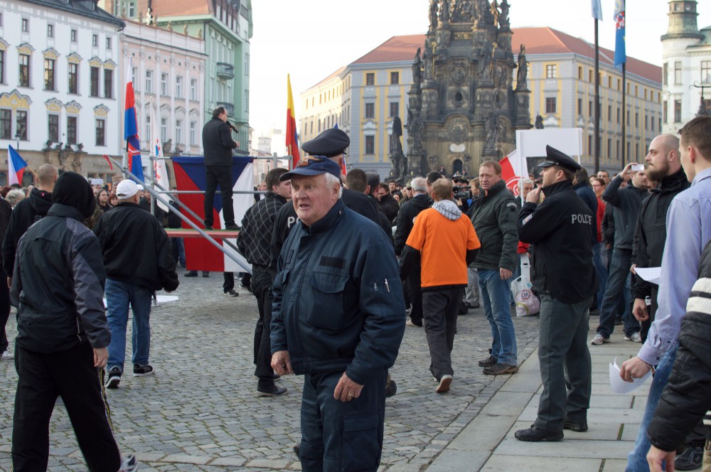 Demonstrace na Horním náměstí
