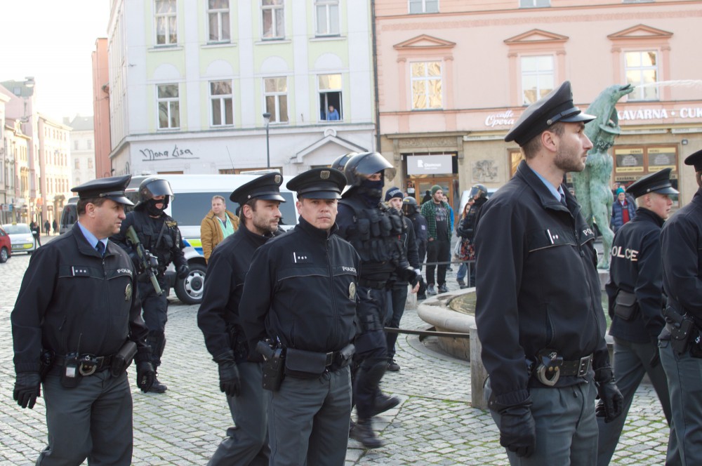 Demonstrace na Horním náměstí