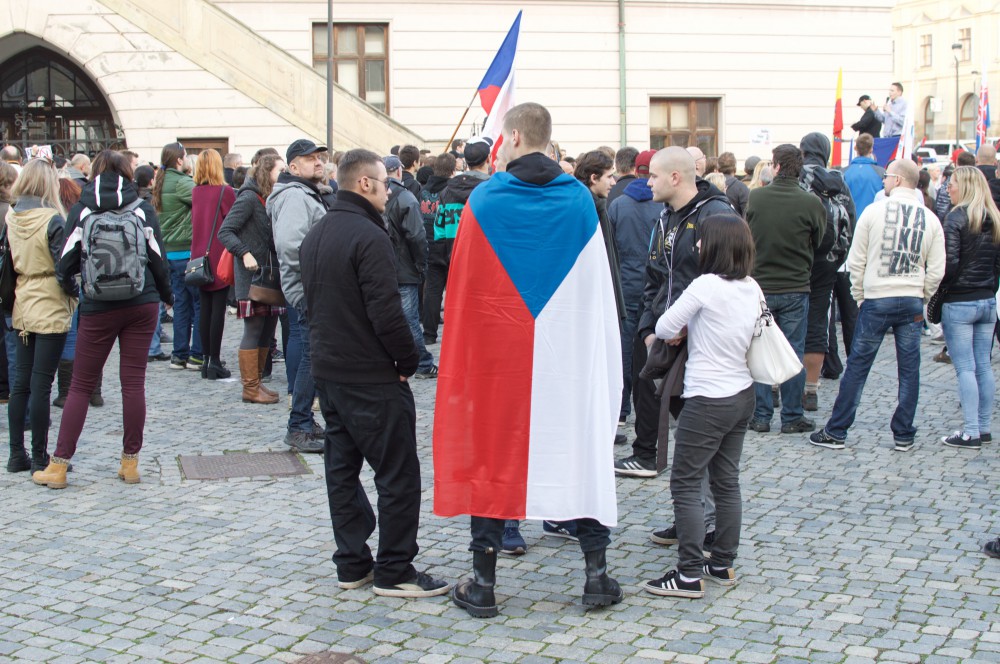 Demonstrace na Horním náměstí