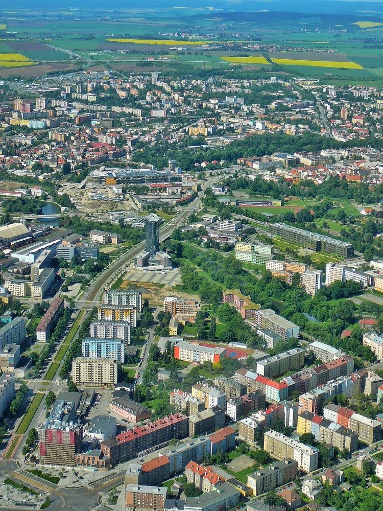 Olomouc a okolí z ptačí perspektivy