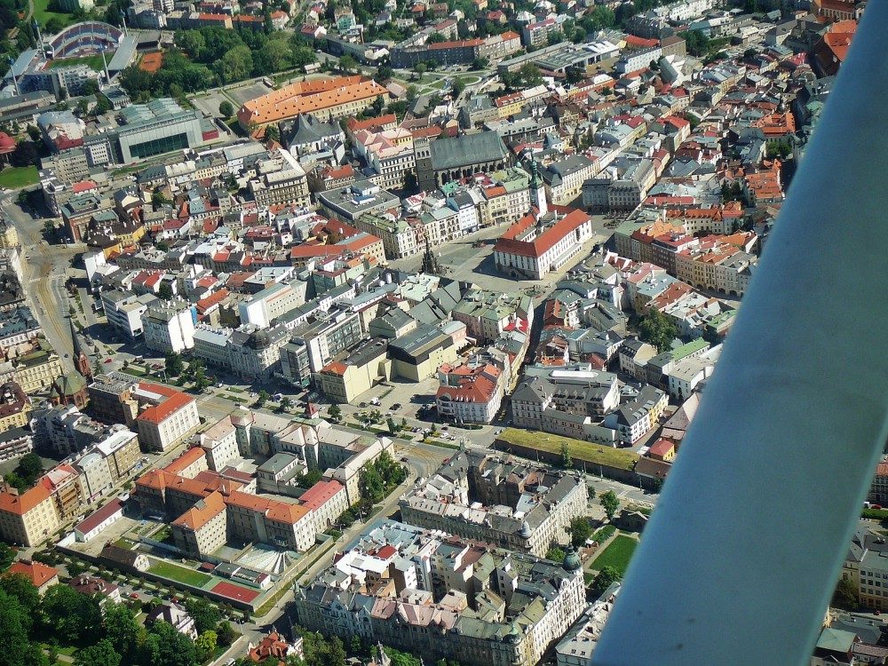 Olomouc a okolí z ptačí perspektivy