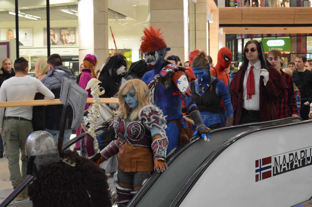 Cosplayeři v Šantovce