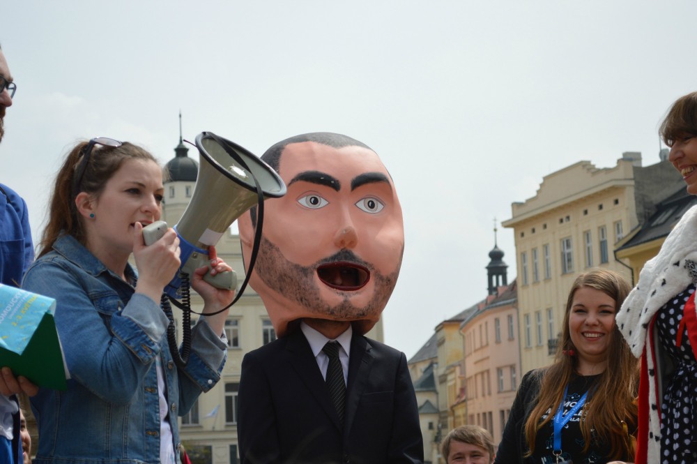 FOTOGALERIE: "Marek Eben" korunoval královnu Majálesu na Dolním náměstí