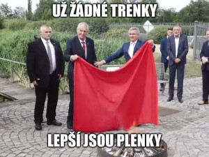 FOTO: Internetové vtípky na prezidentovo veřejné pálení trenýrek