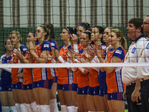 FOTOGALERIE: Dva body. Tolik chybělo olomouckým volejbalistkám k triumfu v Lize mistryň nad Albou Blaj