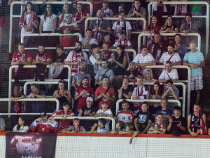 FOTOGALERIE: Olomoučtí hokejisté na úvod přípravy prohráli s kazašským Kokšetau 2:3 po nájezdech