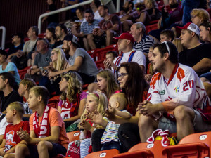FOTOGALERIE: Olomoučtí hokejisté na úvod přípravy prohráli s kazašským Kokšetau 2:3 po nájezdech