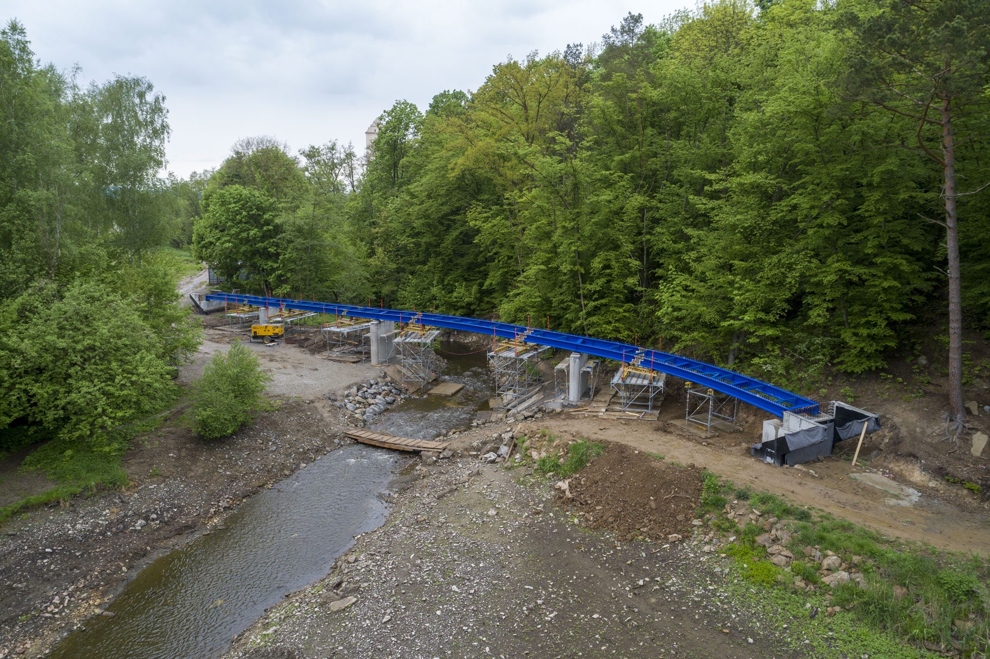 Most pro cyklisty na Plumlovské přehradě