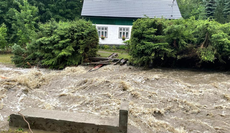 FOTOGALERIE: Silný déšť na Jesenicku