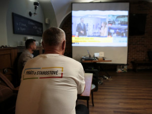 VOLBY 2021: Volební štáby koalice SPOLU a Piráti a Starostové v Olomouci