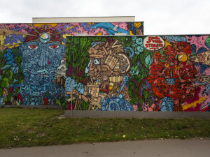 Street Art: Velkoplošné malby ozvláštnily fasády v centru Olomouce i v areálu vysokoškolských kolejí