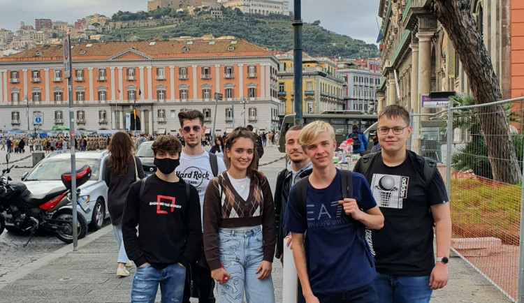 Studenti gymnázia jsou v Itálii