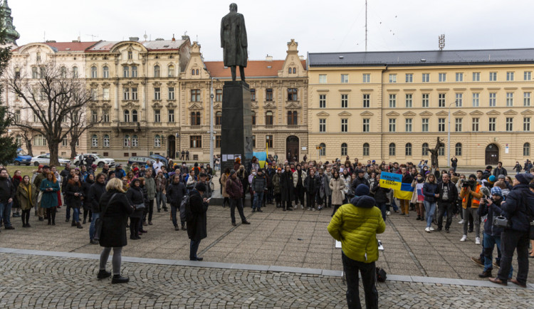 Setkání na podporu Ukrajiny v Olomouci
