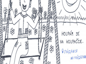 FOTOGALERIE: Dětské obrázky a ukrajinské omalovánky