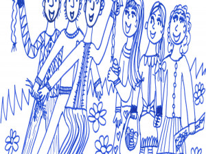 FOTOGALERIE: Dětské obrázky a ukrajinské omalovánky