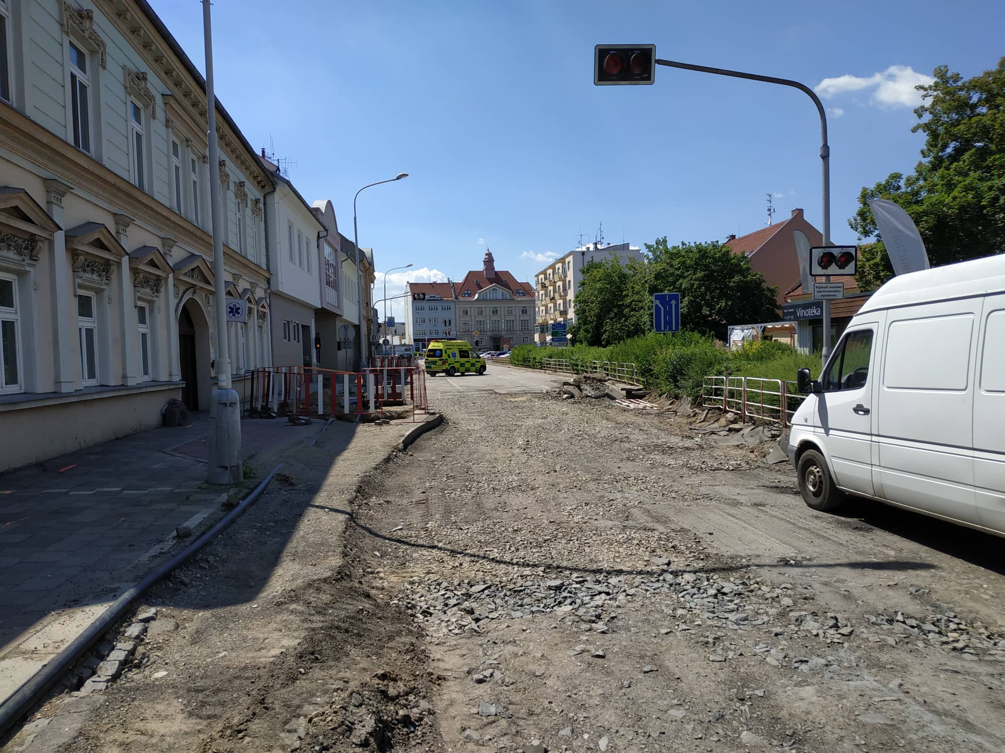 FOTOGALERIE: Opravy důležité Wolkerovy ulice v Prostějově