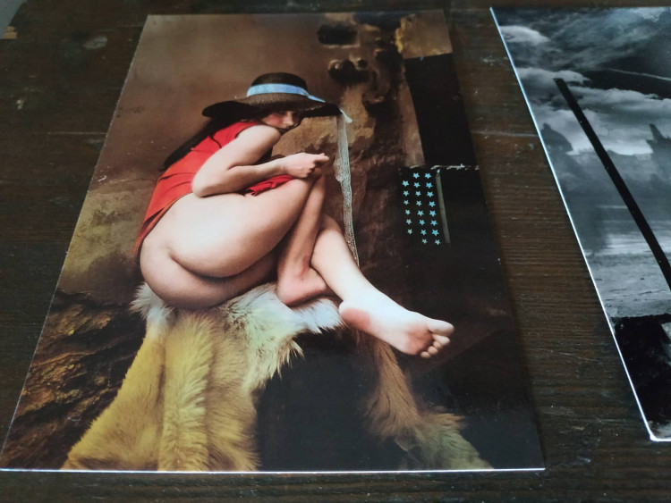Jan Saudek se ženou na výstavě v Plumlově na zámku