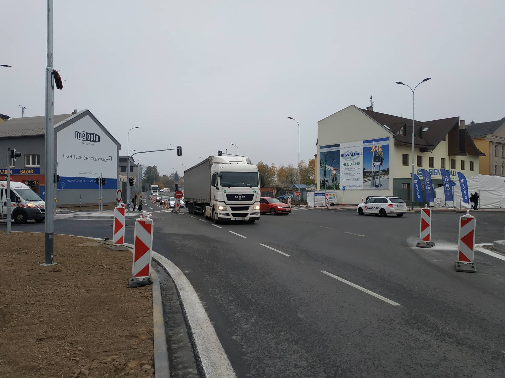 FOTOGALERIE: Přerovský průpich začal sloužit motoristům