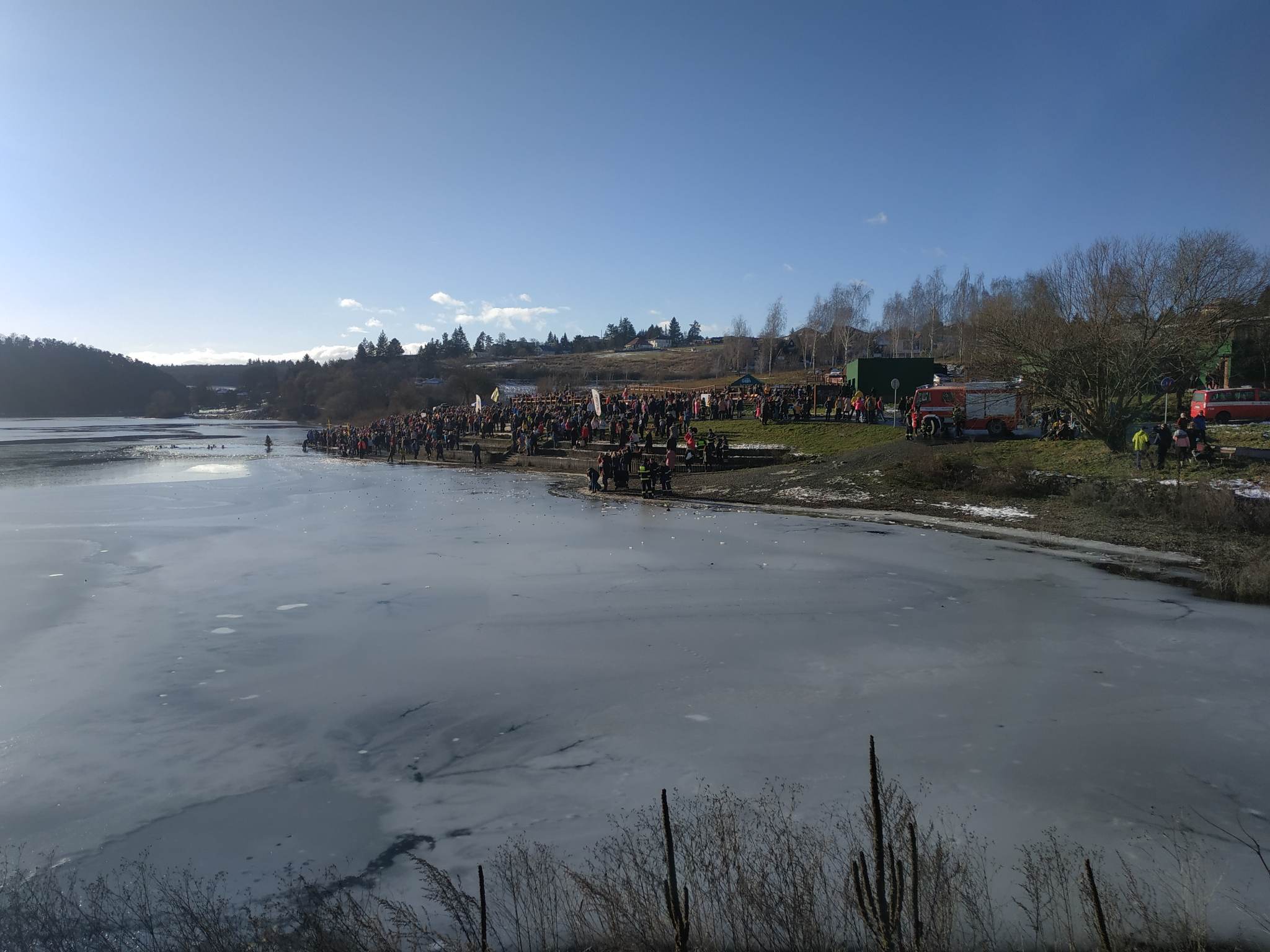 FOTOGALERIE: Štědrý den na Plumlovské přehradě