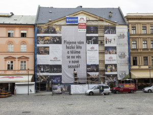 FOTOGALERIE: Historická budova Moravského divadla Olomouc prochází obnovou fasády