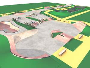 FOTOGALERIE: Moderní skatepark v Litovli je před dokončením