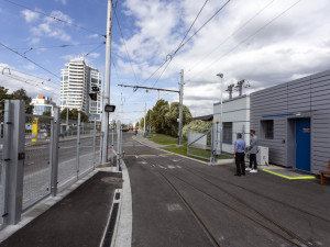 FOTOGALERIE: Stometrová hala pro tramvaje v Olomouci chrání vozy před počasím i vandaly