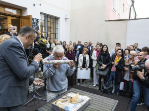 FOTOGALERIE: Slavnostní derniéra výstavy Jan Saudek 88 v přerovské městské galerii