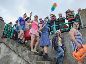 FOTOGALERIE: Otužilce v Přerově sledovaly tisíce lidí