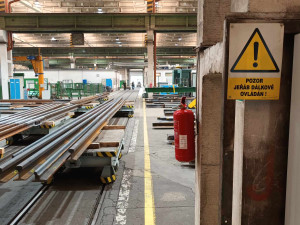 FOTOGALERIE: Prostějovská firma se specializuje na výrobu železničních a tramvajových výhybek