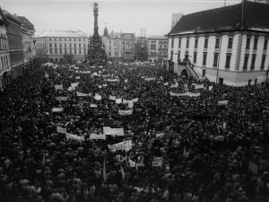 FOTOGALERIE: Sametová revoluce v Olomouci