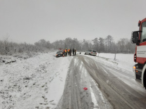 FOTOGALERIE: Sníh potrápil Olomoucký kraj