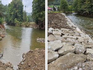 FOTOGALERIE: Tři měsíce po povodních jsou koryta řek v části Jeseníků opravená