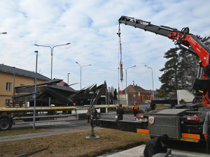 FOTOGALERIE: Nové čapí sídlo v Hranicích bude svařeno z plechů