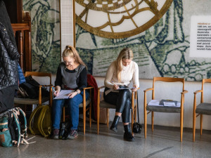 FOTOGALERIE: Prostory olomoucké radnice se na den proměnily na transfuzní stanici pro dárce krve