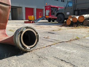 FOTOGALERIE: Trenažér pro výcvik pohyb v zakouřeném prostředí v Hamrech na Prostějovsku