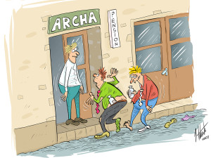 FOTOGALERIE: První v měsíci středa, humoru a legrace je třeba