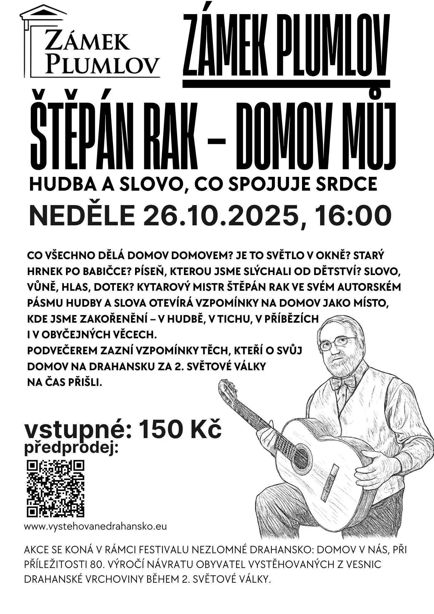 Koncert Štěpána Raka - DOMOV MŮJ