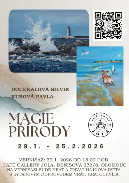 Vernisáž výtvarnice Dočekalové Silvie a Kubové Pavly