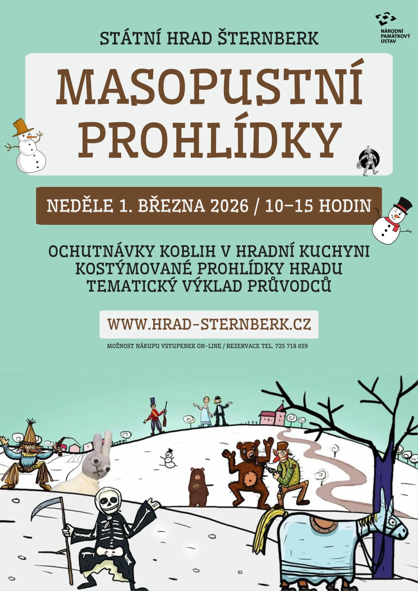 Masopustní prohlídky hradu Šternberk
