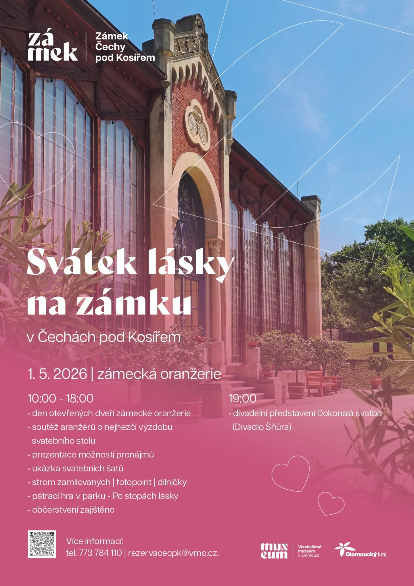 Svátek lásky na zámku Čechy pod Kosířem