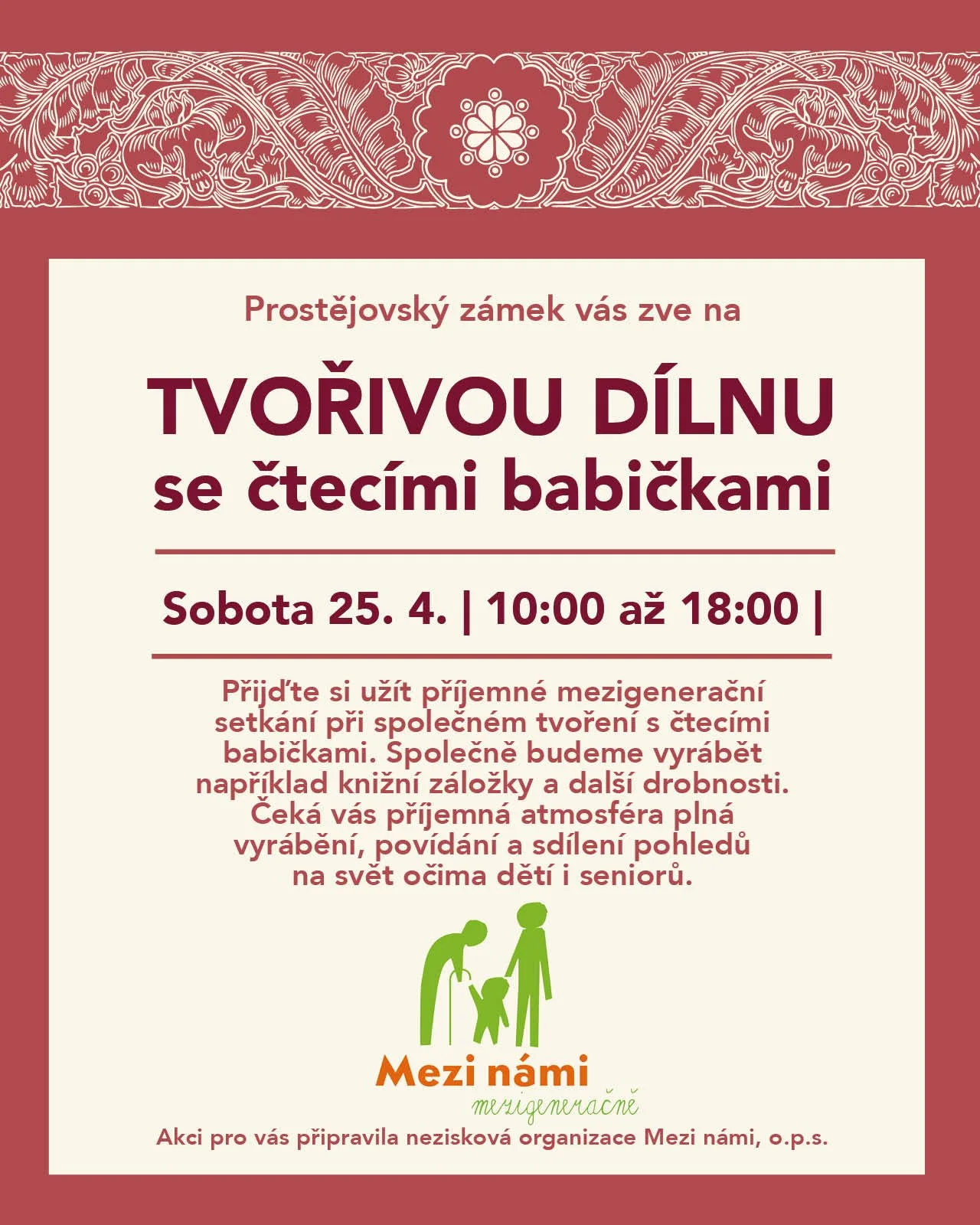 Tvořivá dílna se Čtecími babičkami