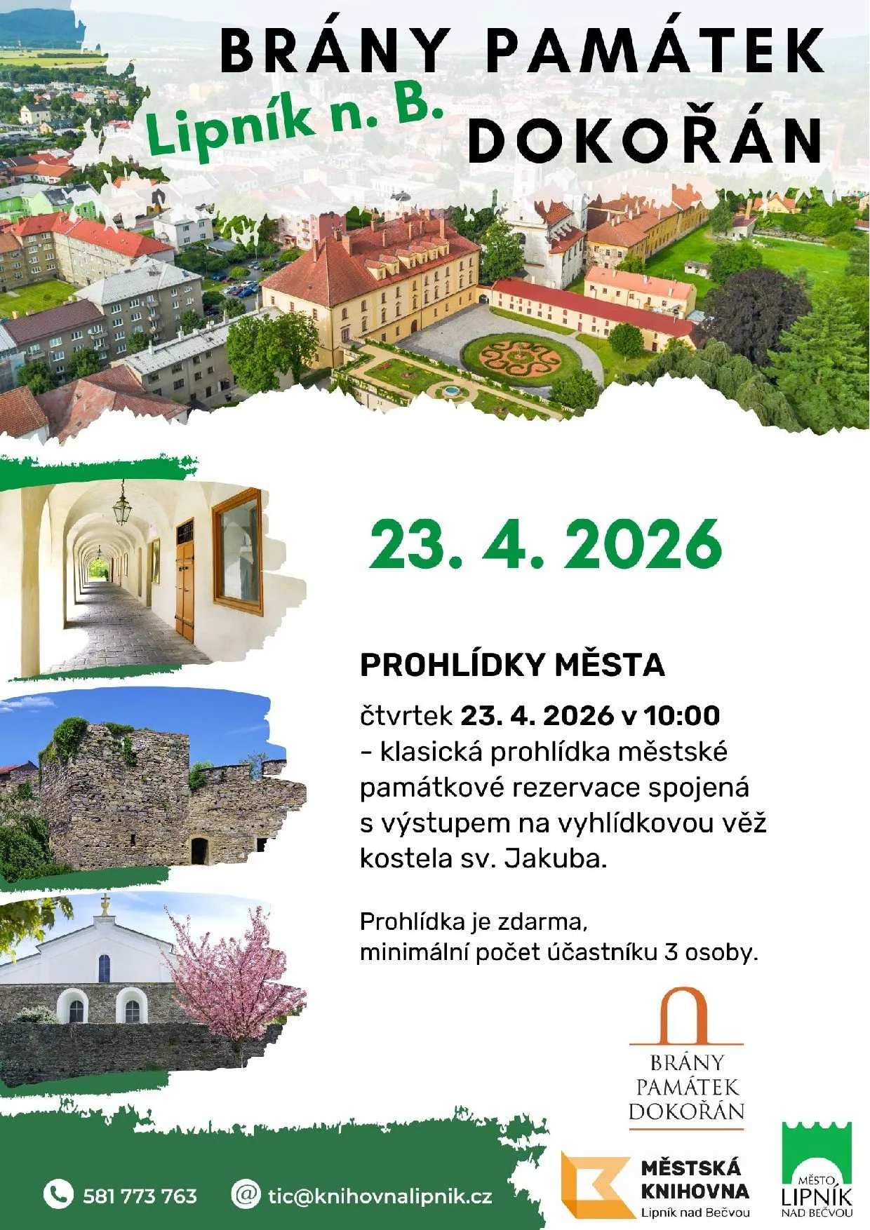 Brány památek dokořán Lipník nad Bečvou