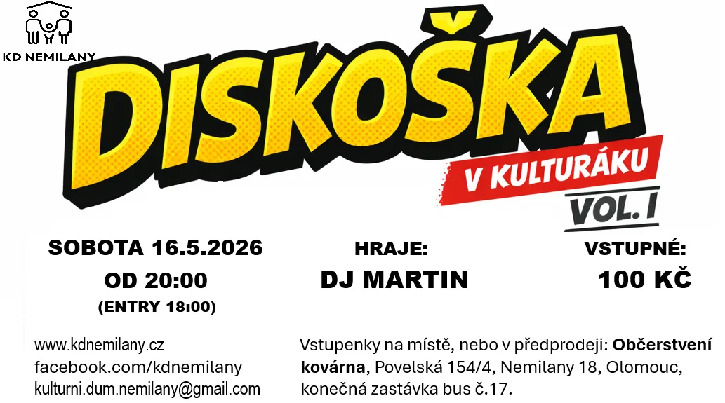 Diskoška v kulturáku VOL.I